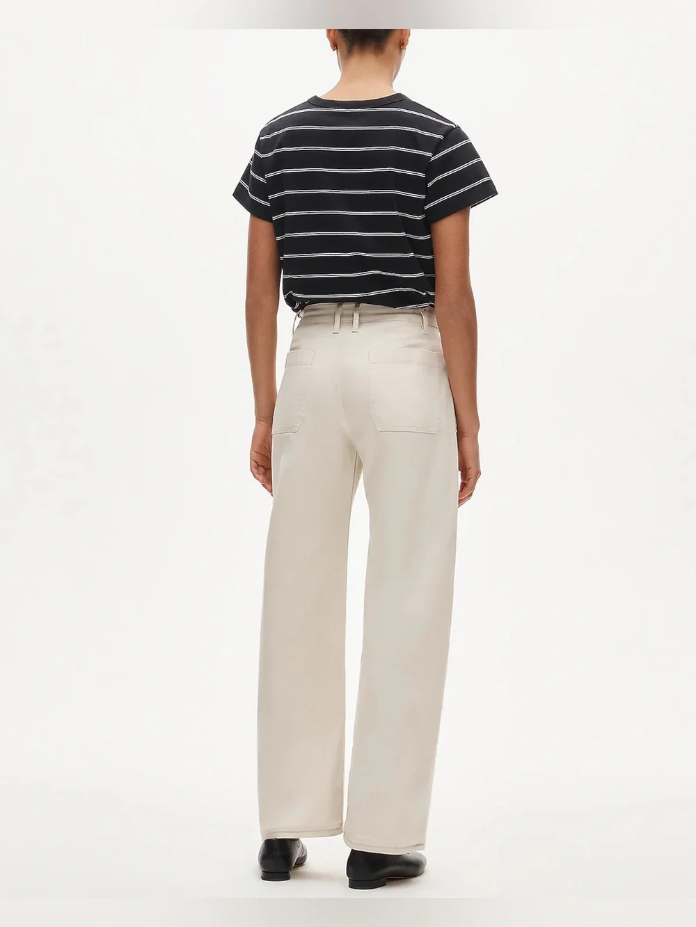 J.Crew Zoe barrel pant in chino in natural